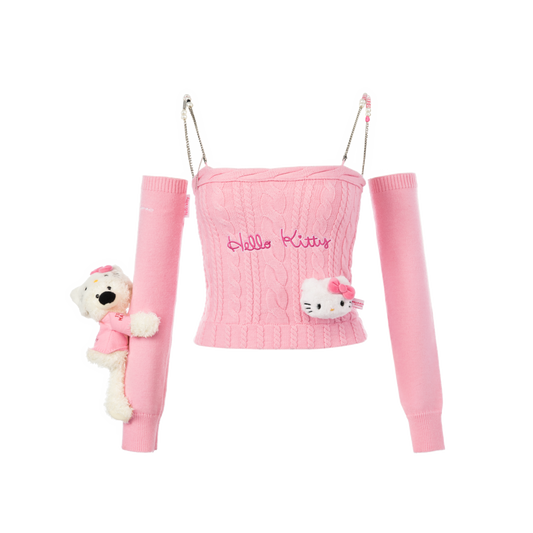 13DE MARZO Hello Kitty Bear Knit Camisole