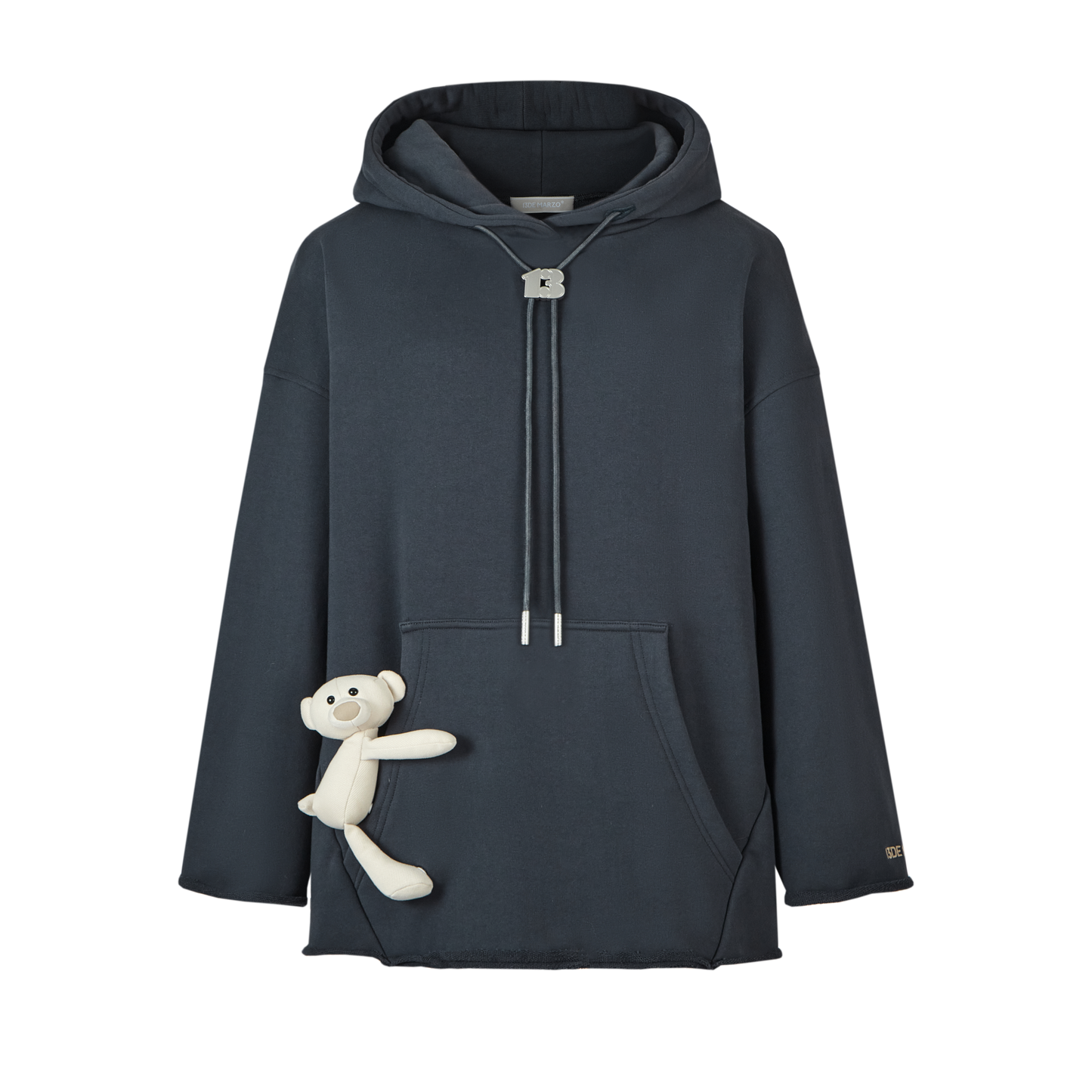 13DE MARZO Bear Malposition Logo Hoodie