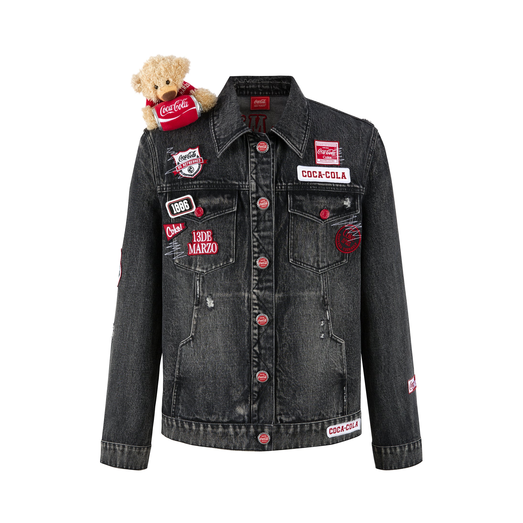 13DE MARZO Coca-Cola Bear Denim Jacket | 13DE MARZO