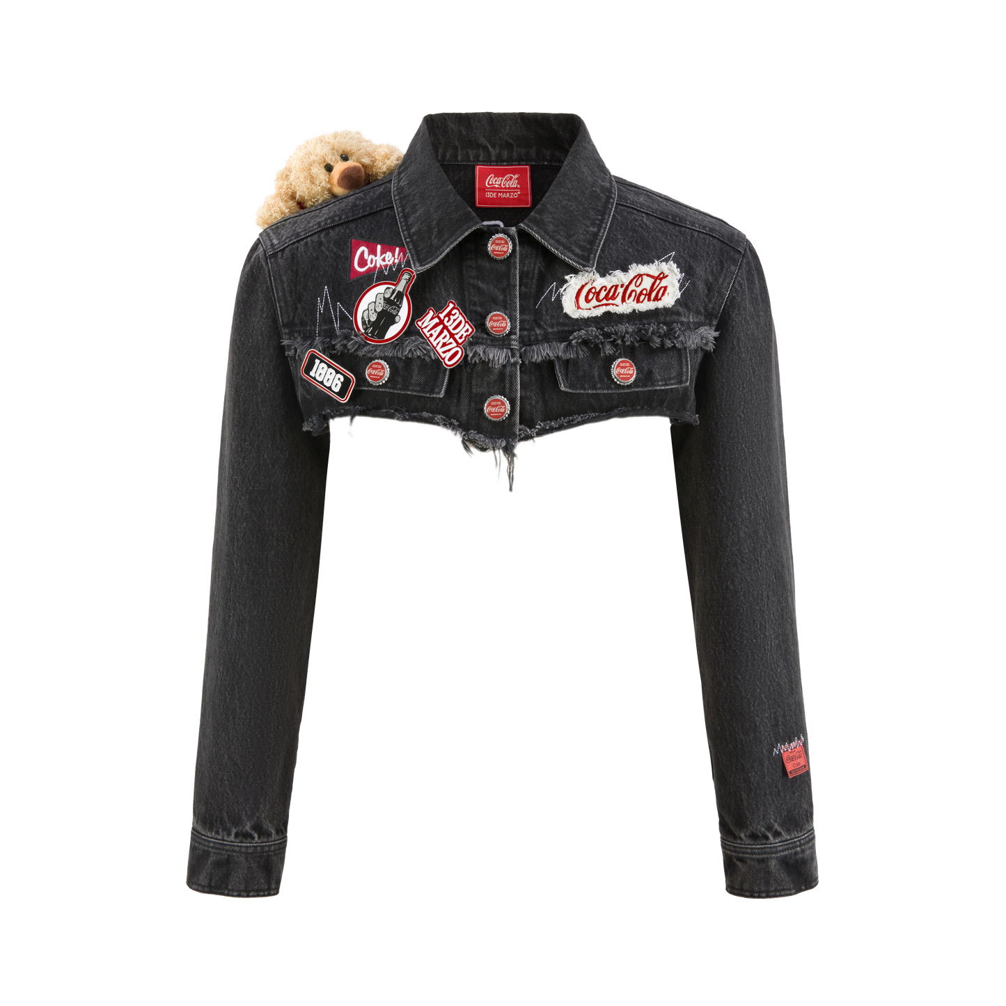 13DE MARZO Coca-Cola Bear Shoulder Jacket