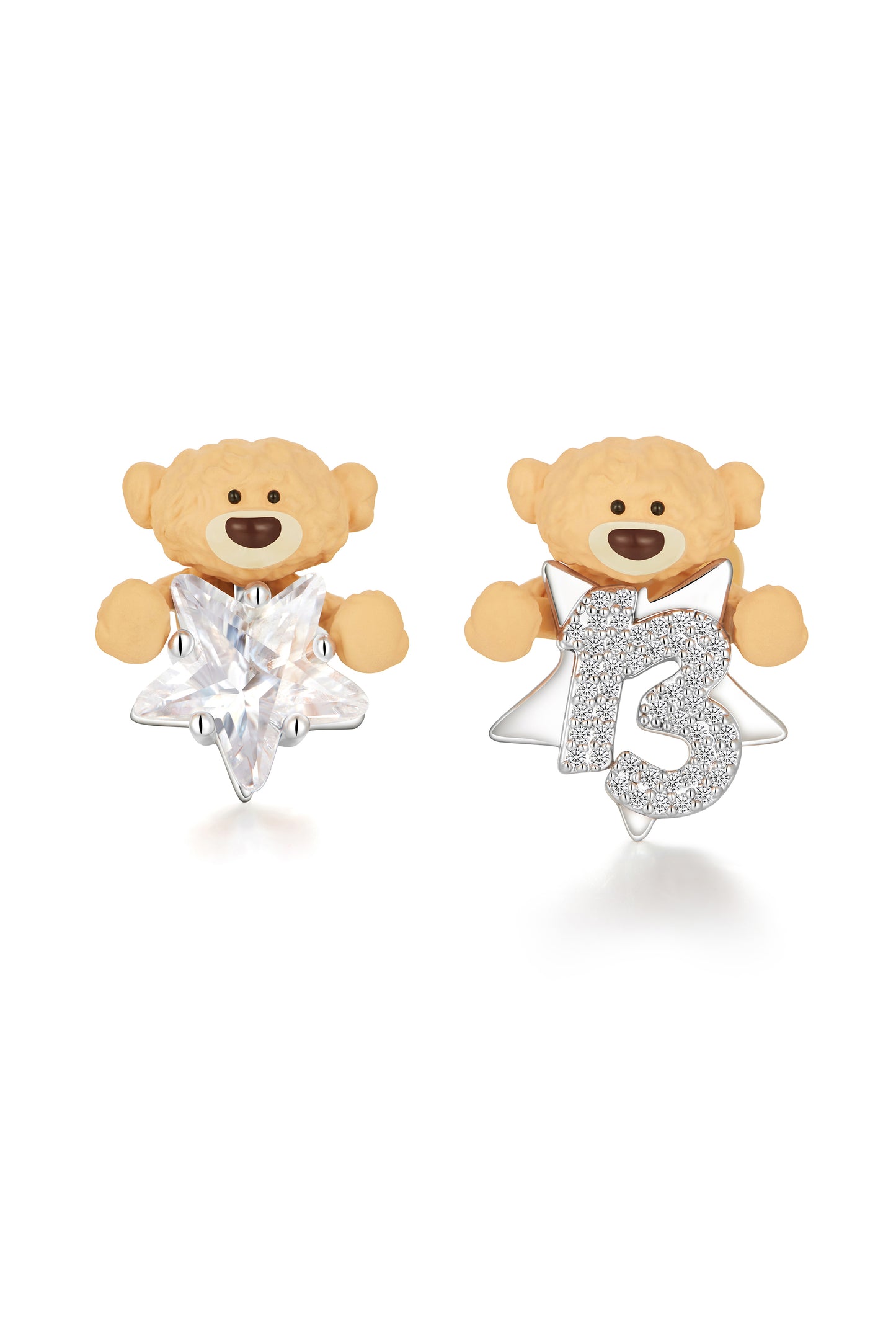 13DE MARZO Bear Hug Star Ear Stud