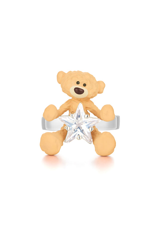 13DE MARZO Bear Hug Star Ring