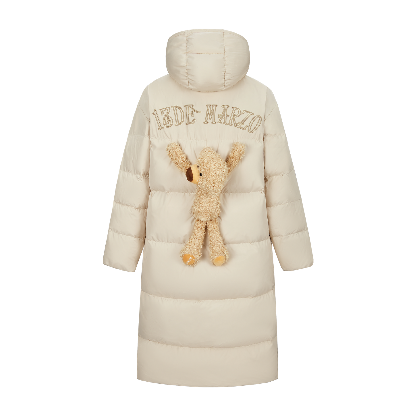 13DE MARZO Bear Long Down Puffer Jacket