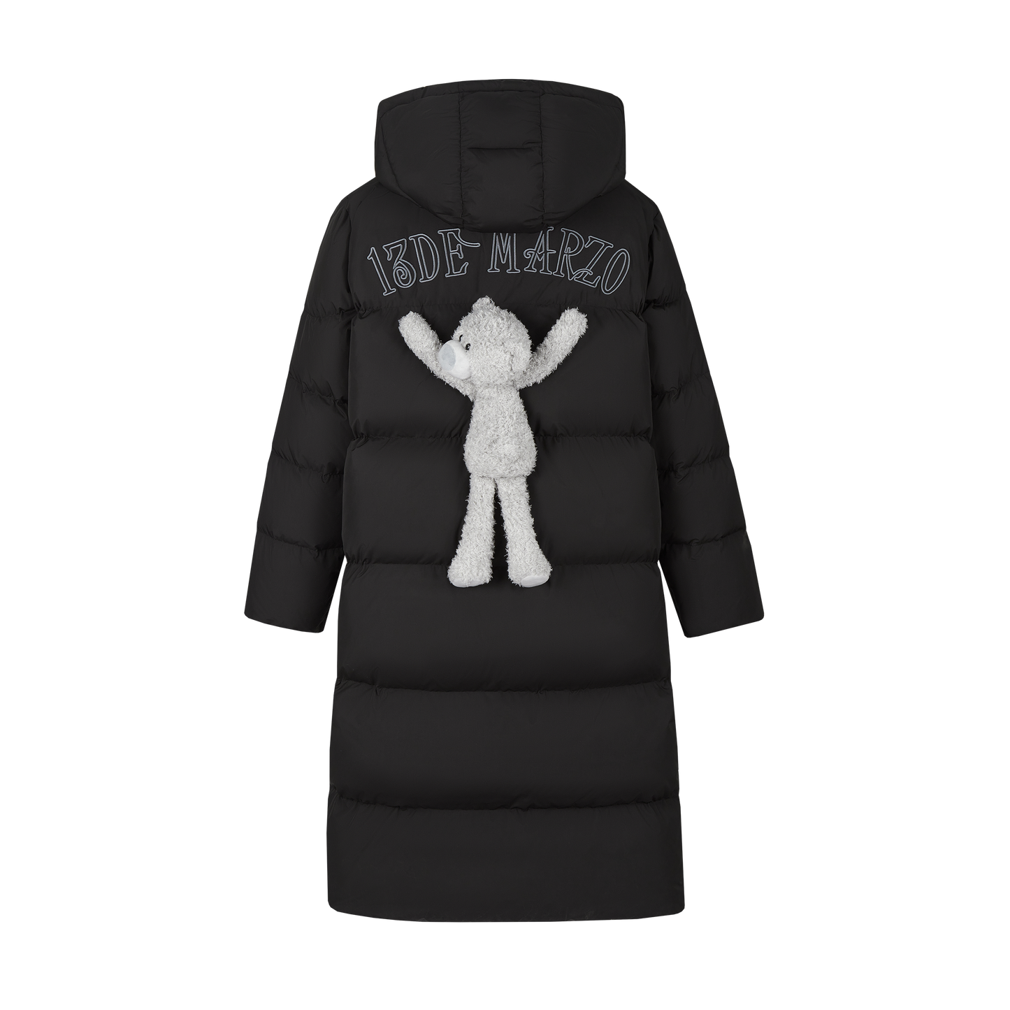 13DE MARZO Bear Long Down Puffer Jacket