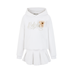 13DE MARZO Doozoo Lavered Hoodie Dress