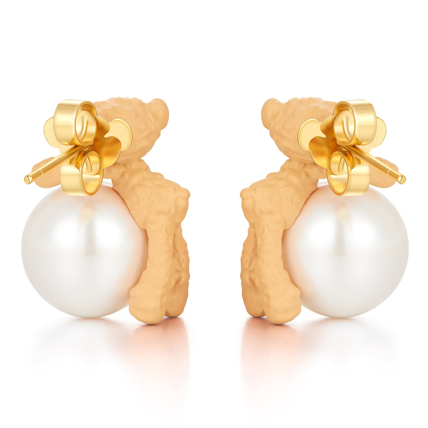 13DE MARZO Bear Prone Pearl Earring