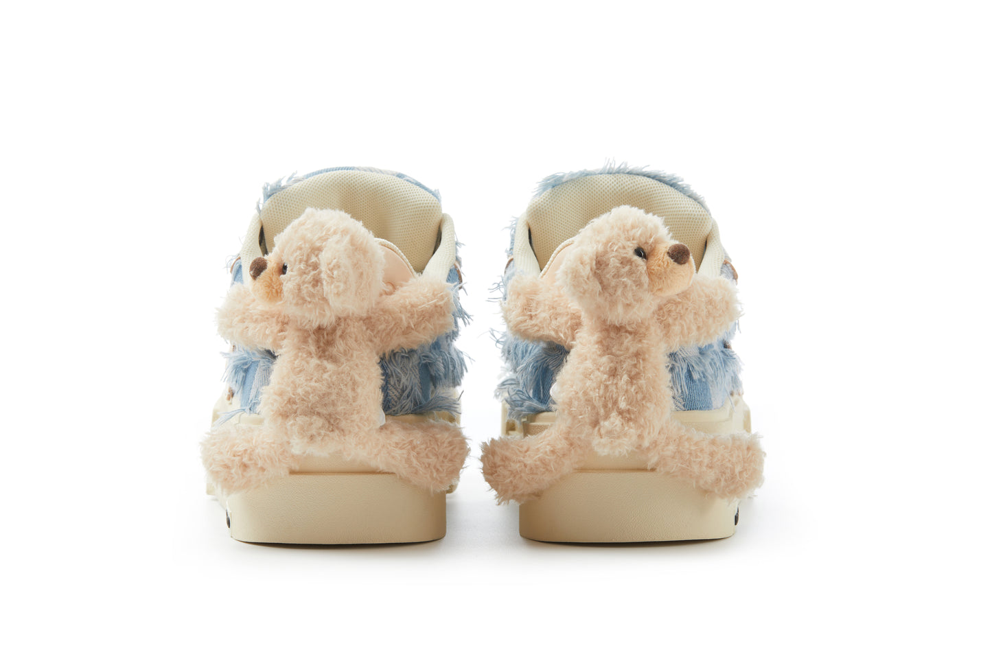 13DE MARZO Bear Denim Badge Sneakers