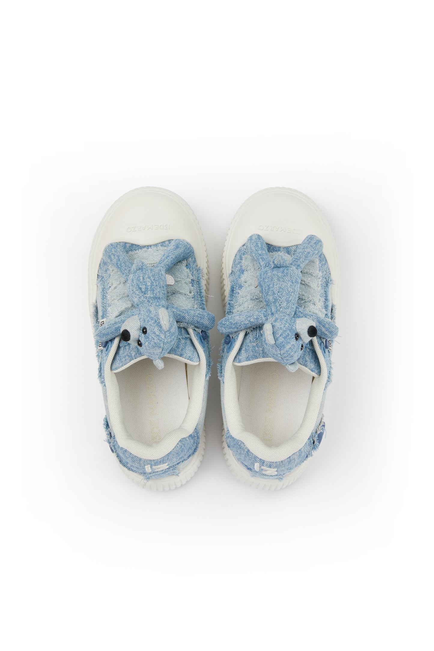 13DE MARZO Bear Denim Biscuits Sneakers