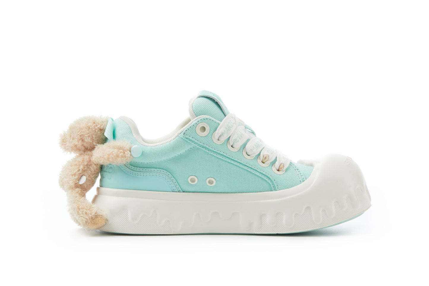 13DE MARZO Bear Melt Canvas Sneakers