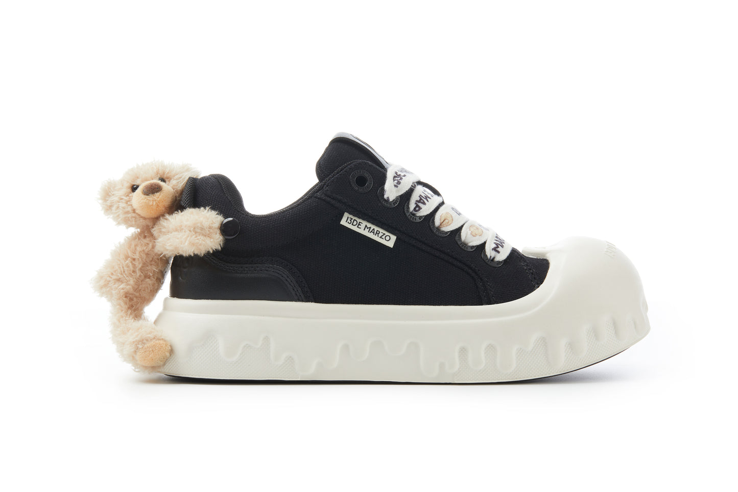 13DE MARZO Bear Melt Canvas Sneakers