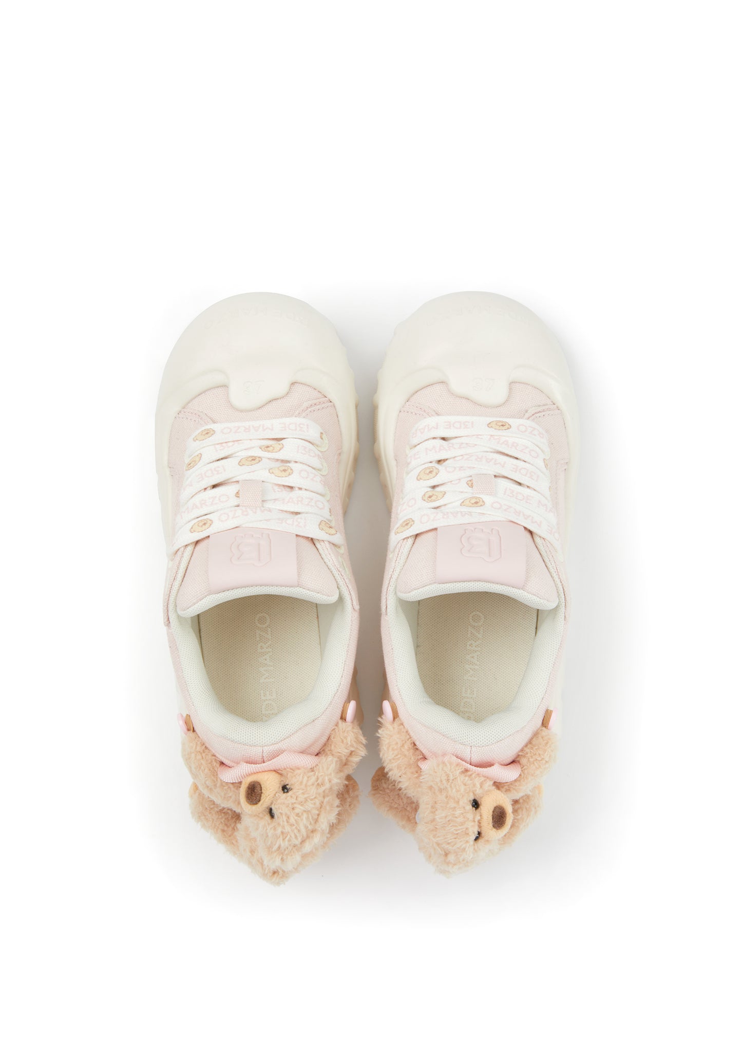 13DE MARZO Bear Melt Canvas Sneakers