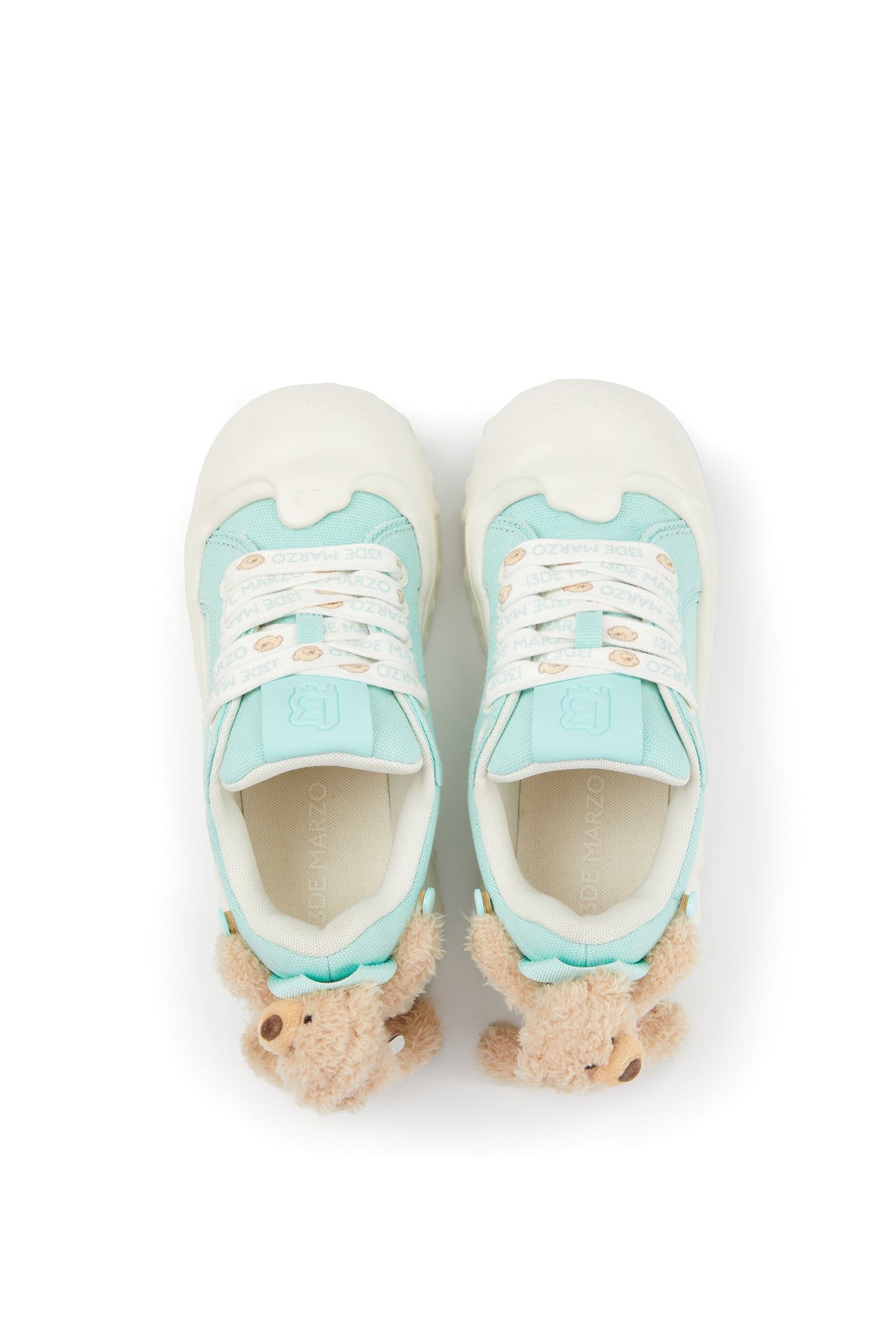 13DE MARZO Bear Melt Canvas Sneakers