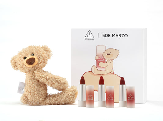 13DE MARZO 3CE Cashmere Hug Lipstick Set