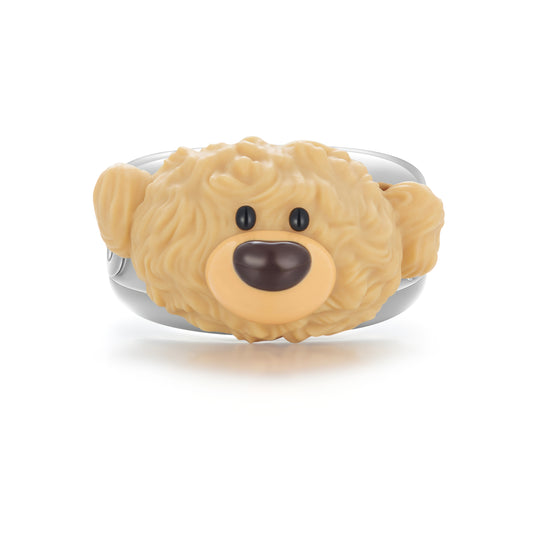 13DE MARZO Bear Logo Ring