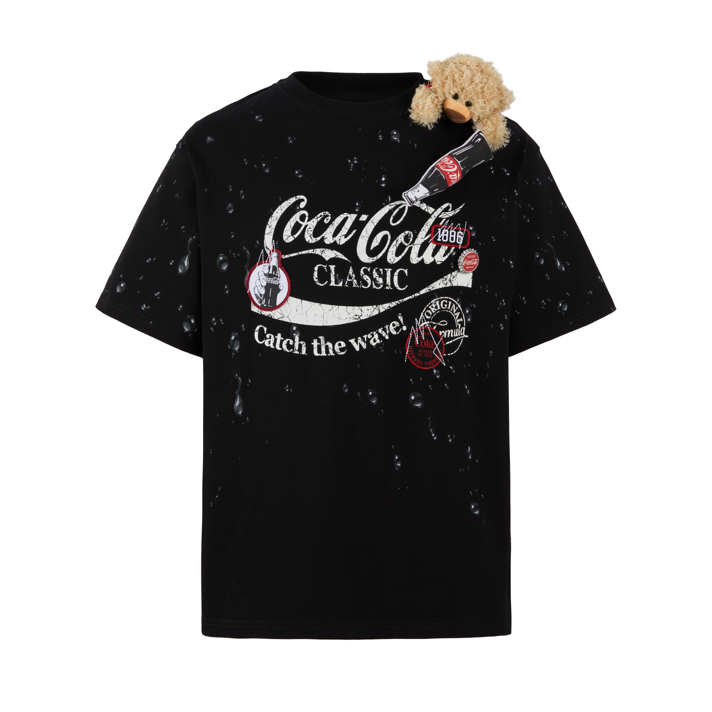 13DE MARZO Coca-Cola Bear Water Drop T-shirt