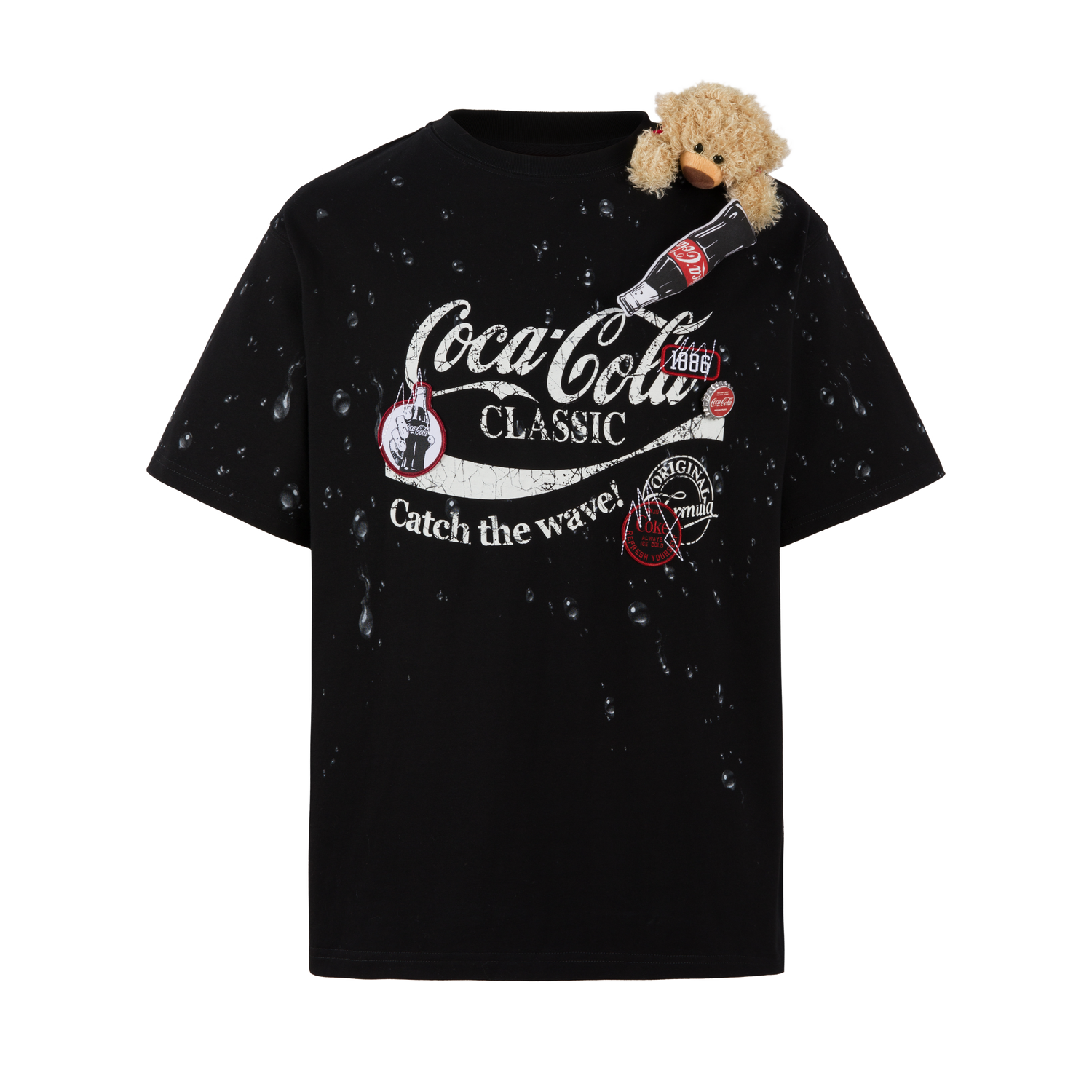 13DE MARZO Coca-Cola Bear Water Drop T-shirt - 13DE MARZO