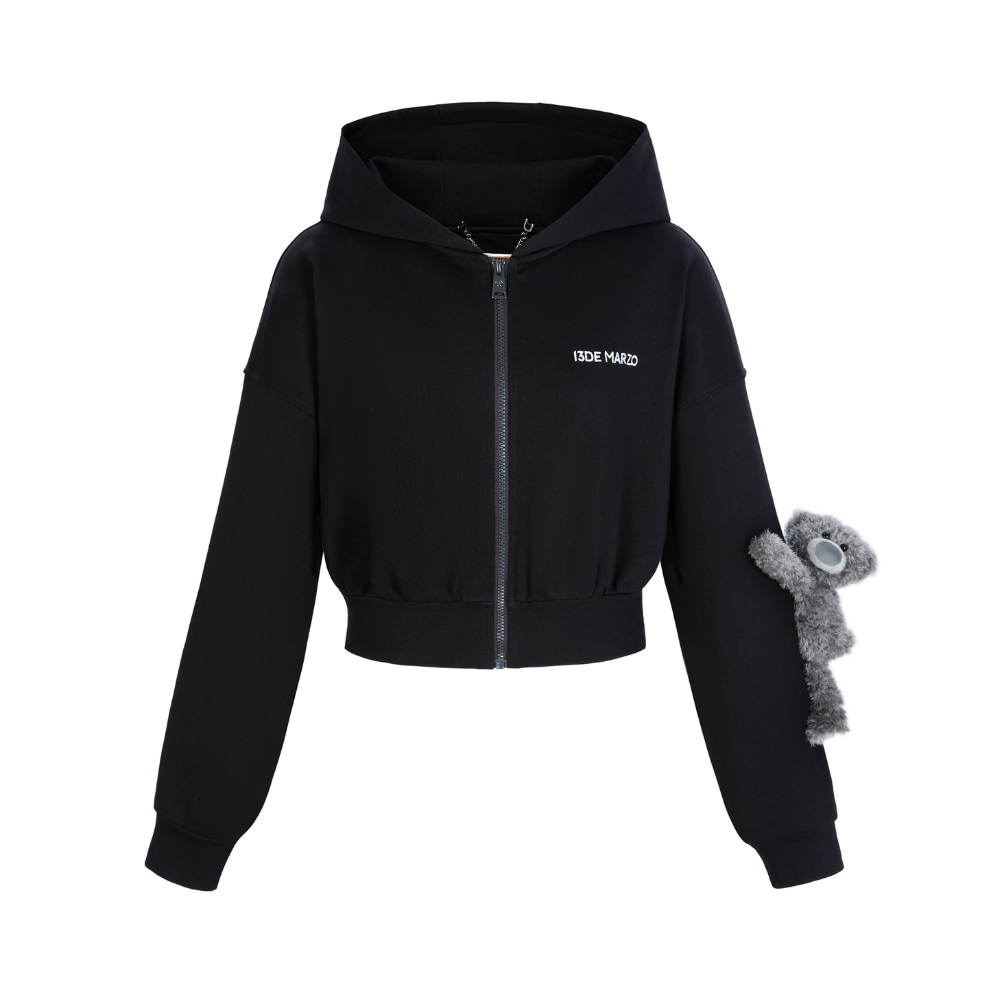 13DE MARZO Doozoo Sports Zipped Hoodie