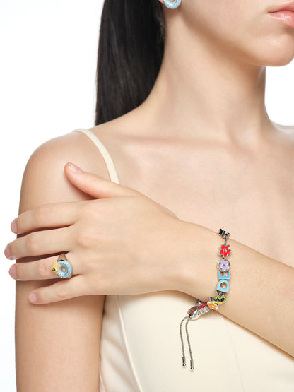 13DE MARZO Donut Bear Ring Silver - 13DE MARZO