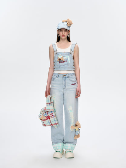 13DE MARZO Plaid Distressed Cap - 13DE MARZO