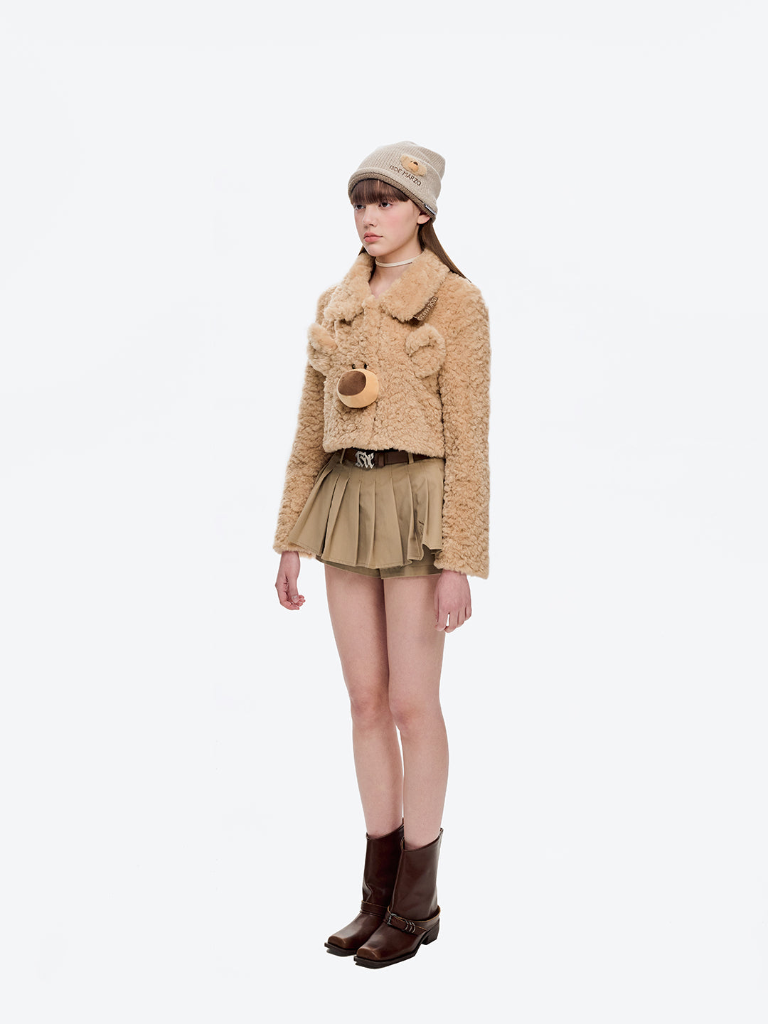 13DE MARZO Doozoo Slouchy Beanie Almond - 13DE MARZO