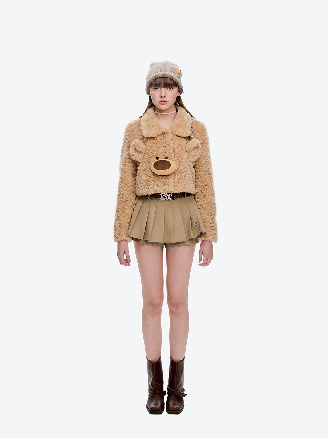 13DE MARZO Doozoo Slouchy Beanie Almond - 13DE MARZO