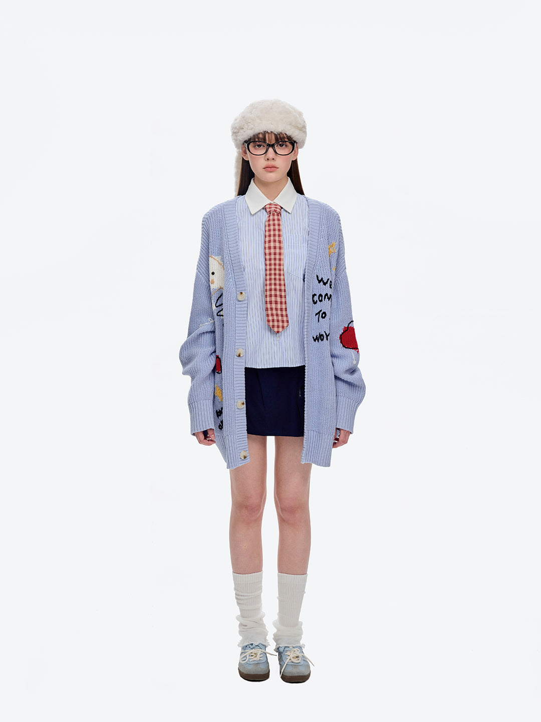 13DE MARZO Doozoo Beret Hat White - 13DE MARZO