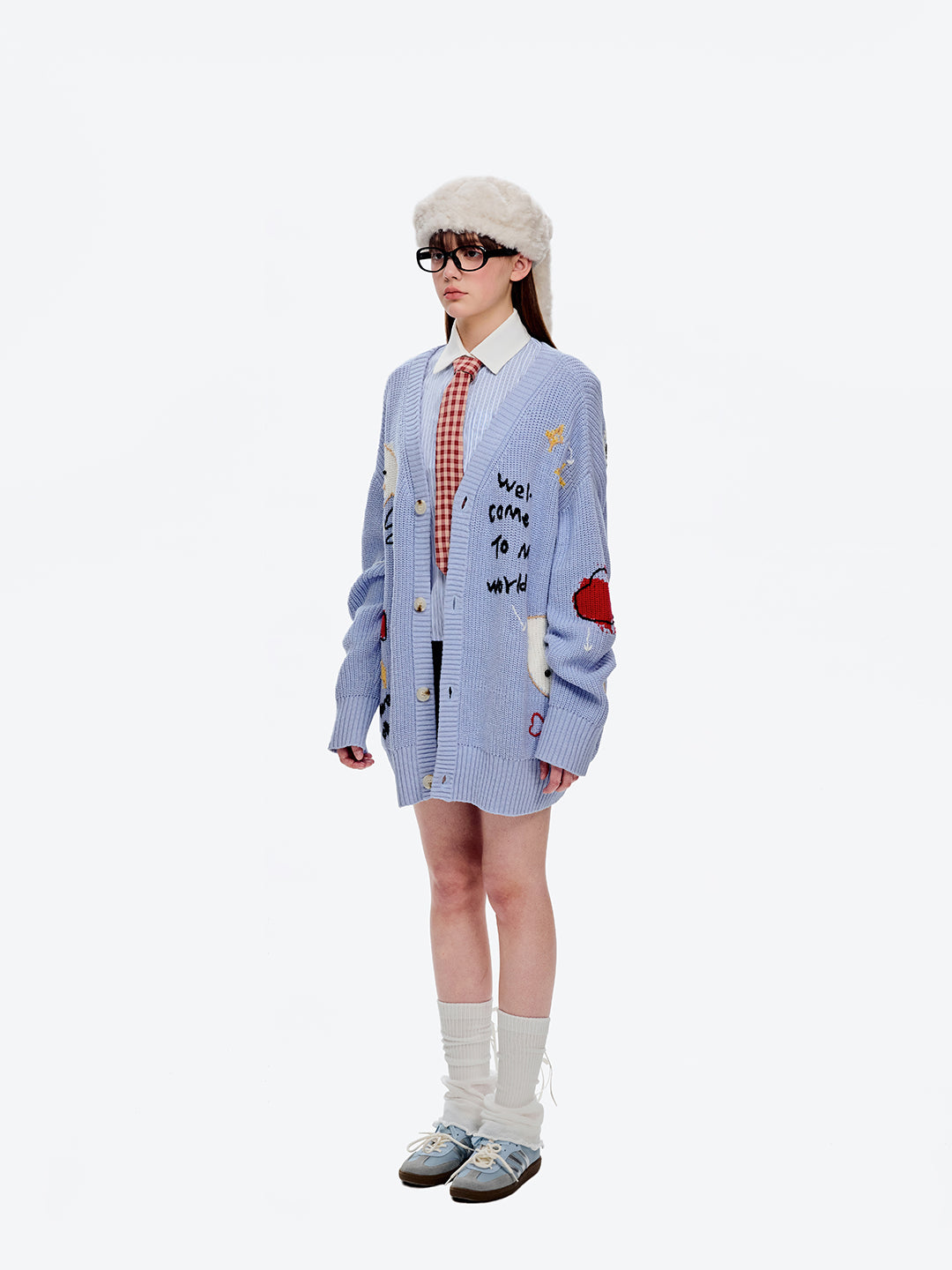 13DE MARZO Doozoo Beret Hat White - 13DE MARZO