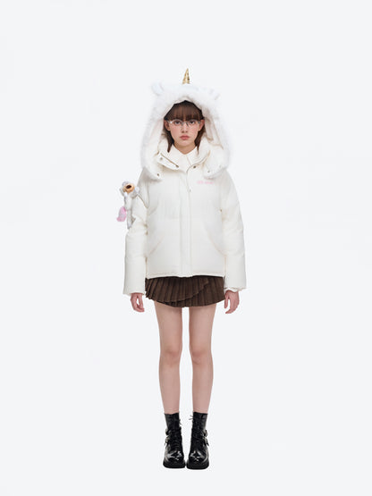13DE MARZO Unicorn Bear Puffer Jacket - 13DE MARZO