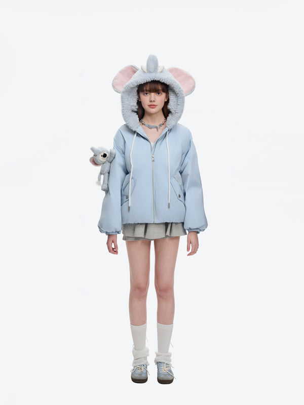 13DE MARZO Elephant Bear Puffer Jacket - 13DE MARZO