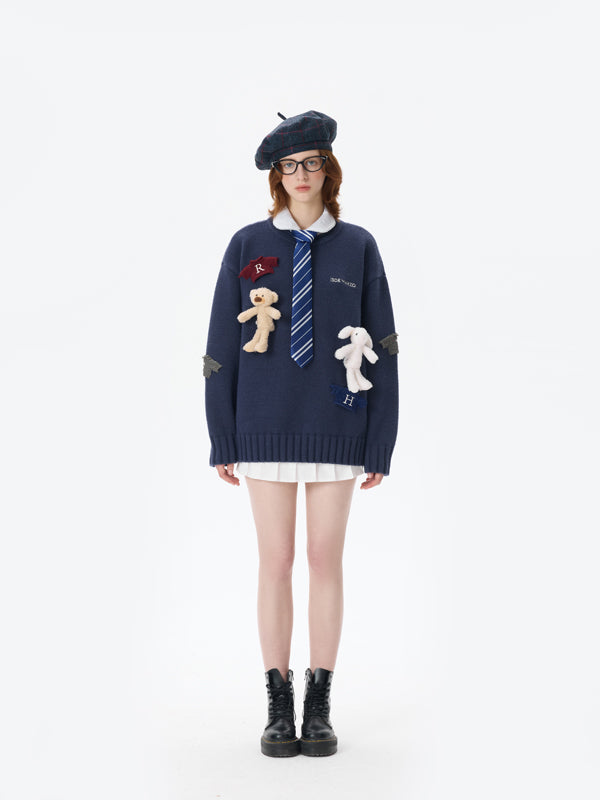 Harry Potter × 13DE MARZO Harry and Weasley Vintage Sweater - 13DE MARZO