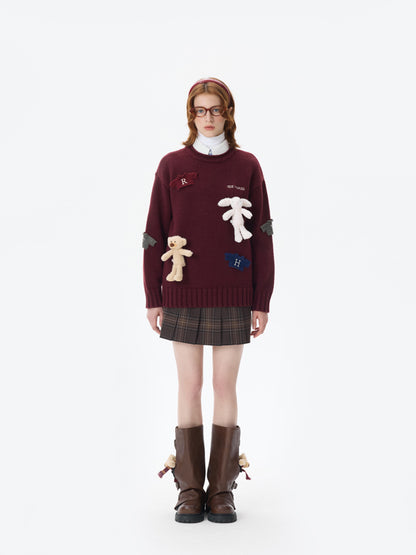 Harry Potter × 13DE MARZO Harry and Weasley Vintage Sweater - 13DE MARZO