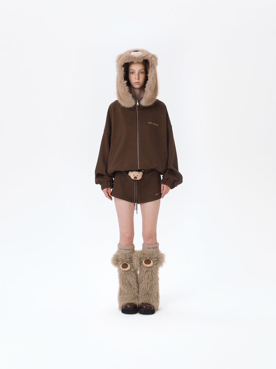 13DE MARZO Doozoo Brushed Shorts Brown - 13DE MARZO