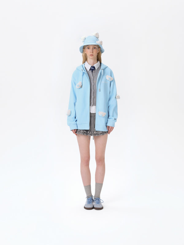 13DE MARZO Doozoo Full Zipper Hoodie - 13DE MARZO