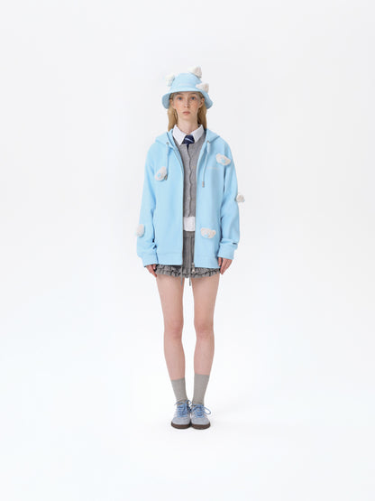 13DE MARZO Doozoo Full Zipper Hoodie - 13DE MARZO