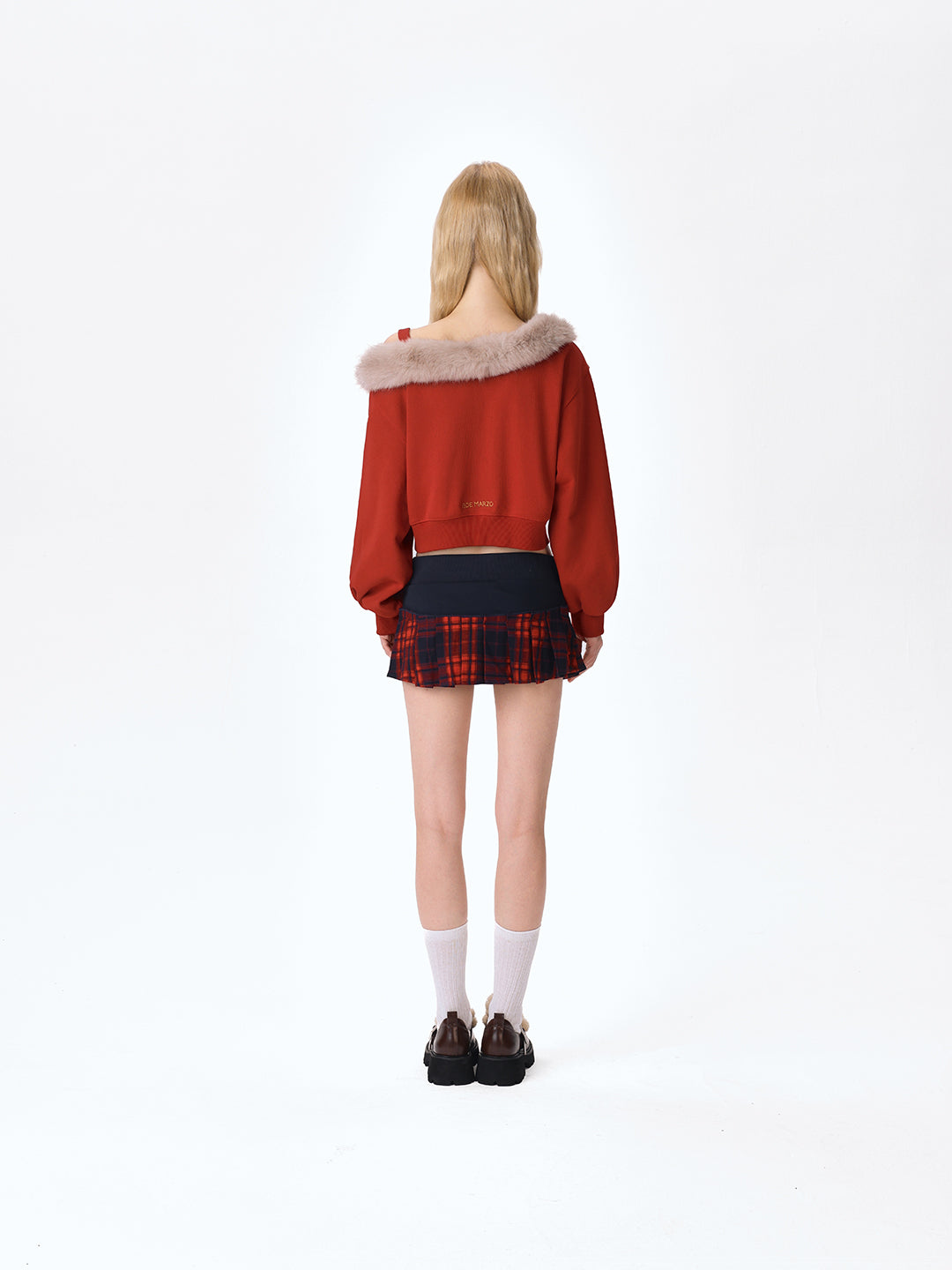 13DE MARZO Bear Christmas Off Shoulder Sweater