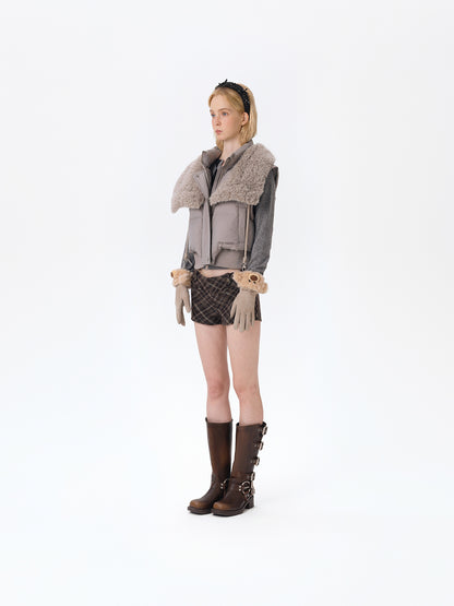 13DE MARZO Bear Cuff Gloves Brown - 13DE MARZO