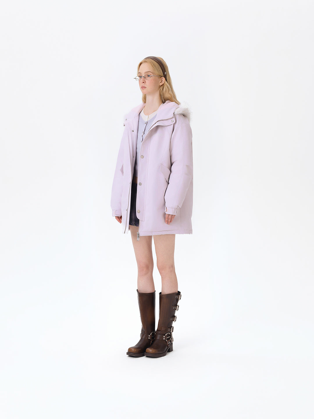 13DE MARZO Doozoo Parka Down Jacket Pink - 13DE MARZO