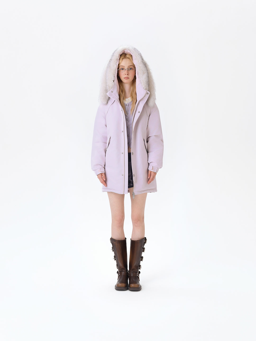13DE MARZO Doozoo Parka Down Jacket Pink - 13DE MARZO