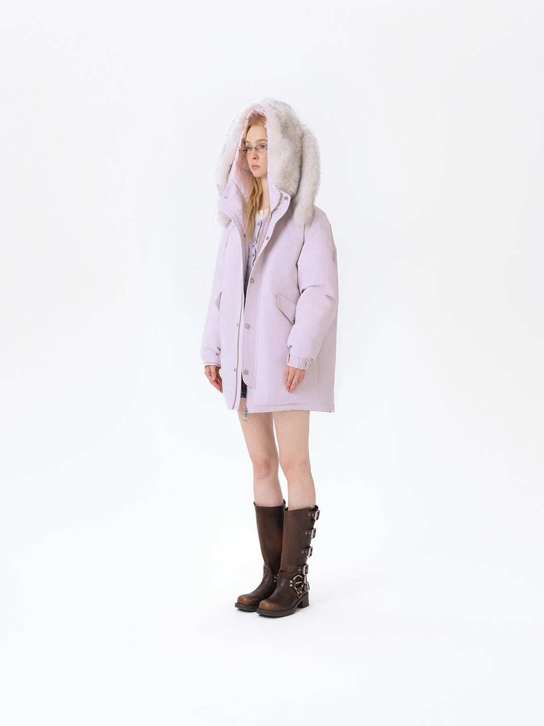 13DE MARZO Doozoo Parka Down Jacket Pink - 13DE MARZO