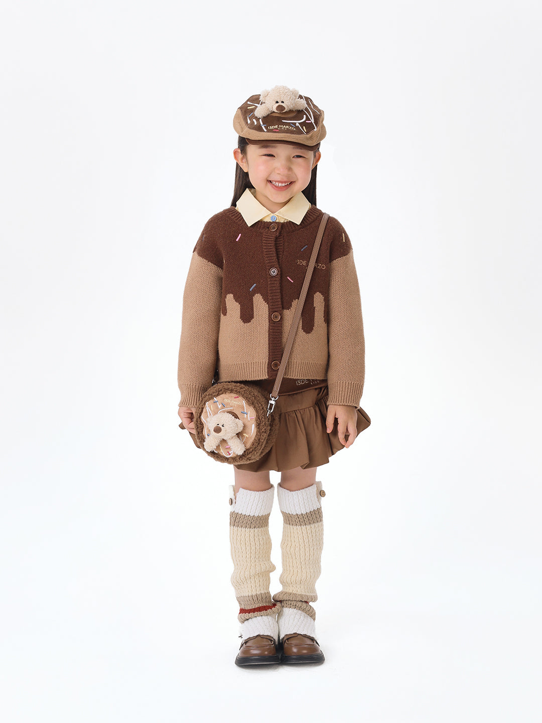 13DE MARZO BabyBear Donut Fuzzy Bag Brown - 13DE MARZO