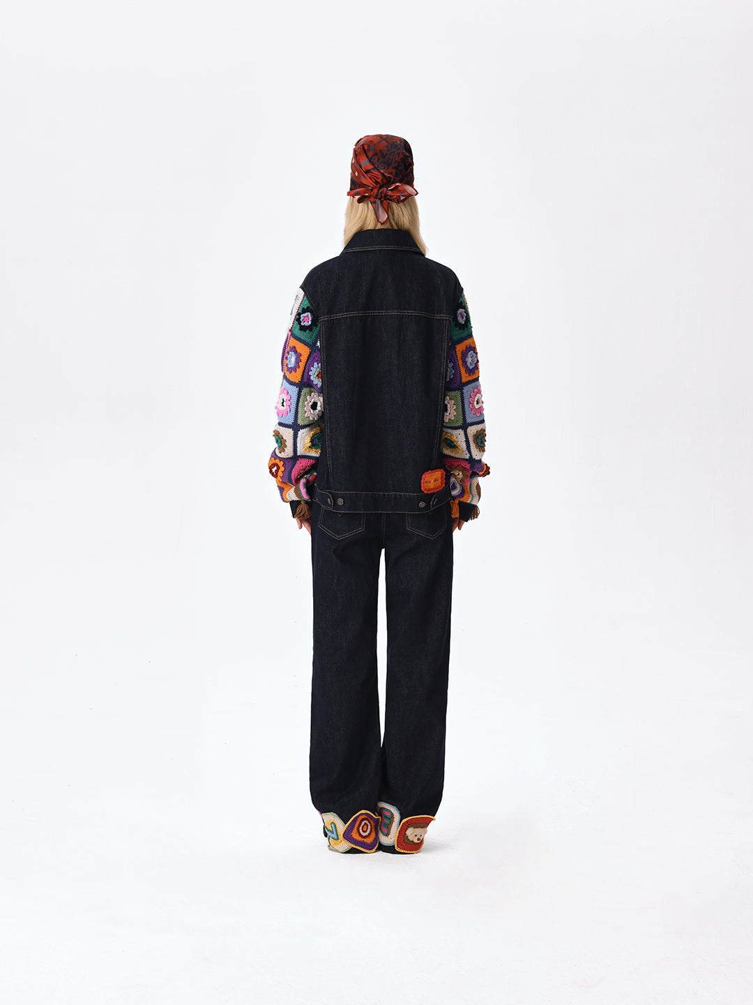 13DE MARZO Square Pattern Jeans - 13DE MARZO