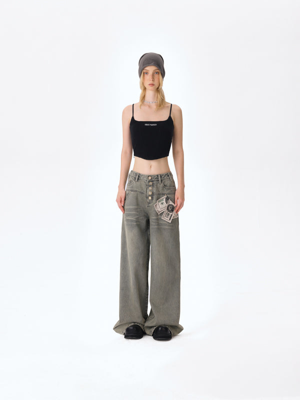 13DE MARZO Bear Cash Jeans - 13DE MARZO