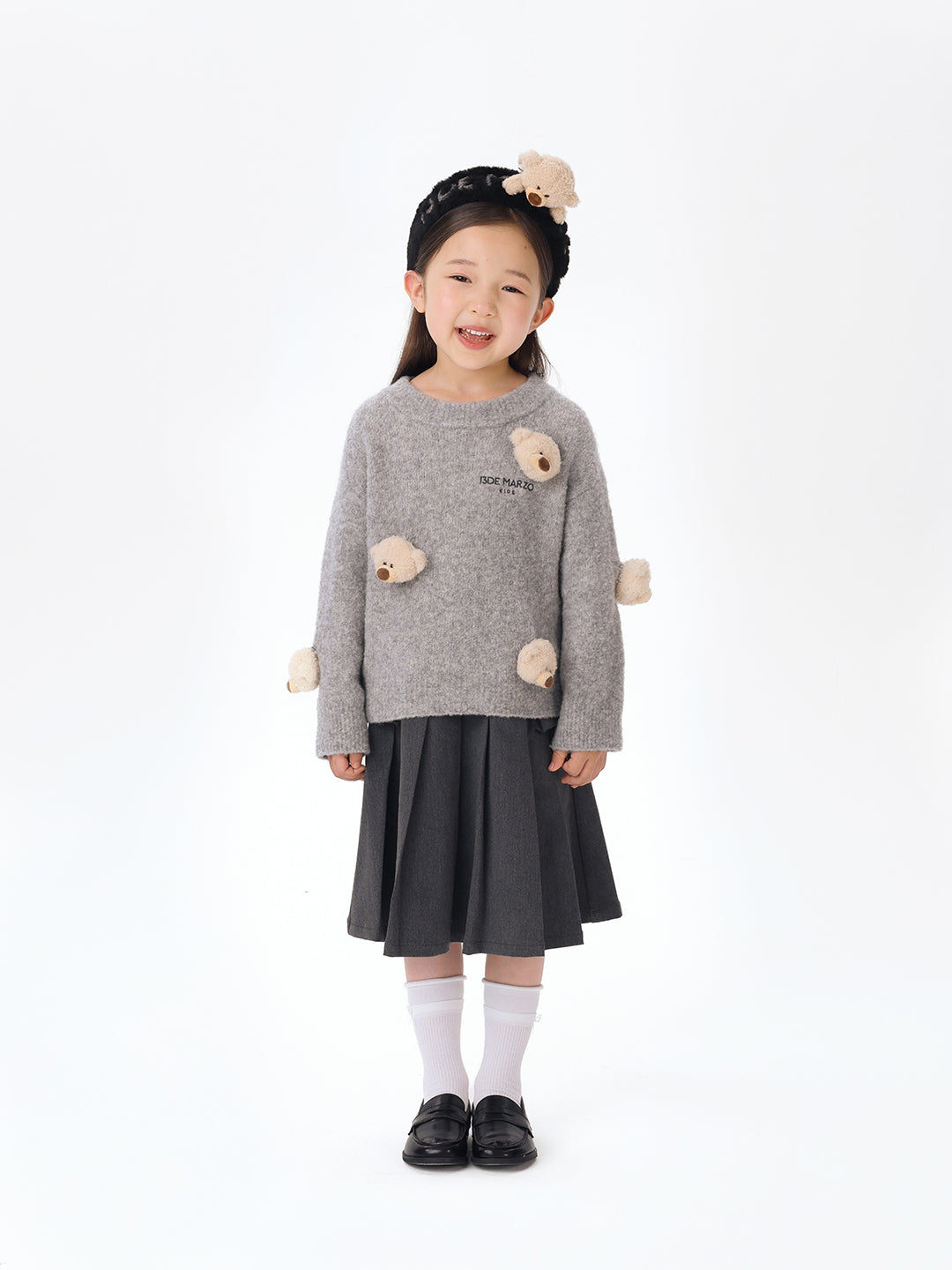 13DE MARZO BabyBear Full Sweater Grey - 13DE MARZO