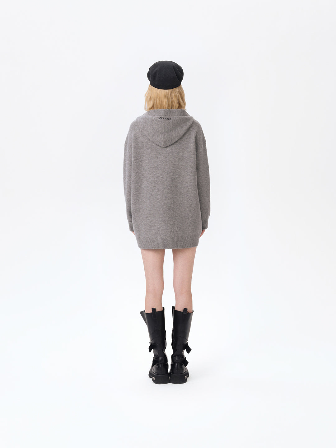 13DE MARZO Bear Belt Logo Beret Black - 13DE MARZO