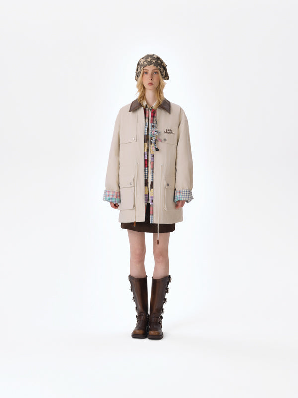 13DE MARZO Patchwork Bear Parka Coat - 13DE MARZO