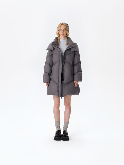 13DE MARZO Bear Puffer Down Jacket Grey - 13DE MARZO