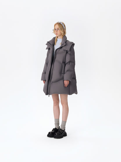 13DE MARZO Bear Puffer Down Jacket Grey - 13DE MARZO