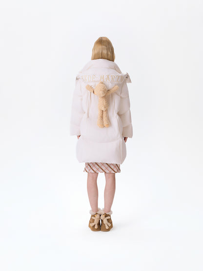 13DE MARZO Bear Puffer Down Jacket Beige - 13DE MARZO