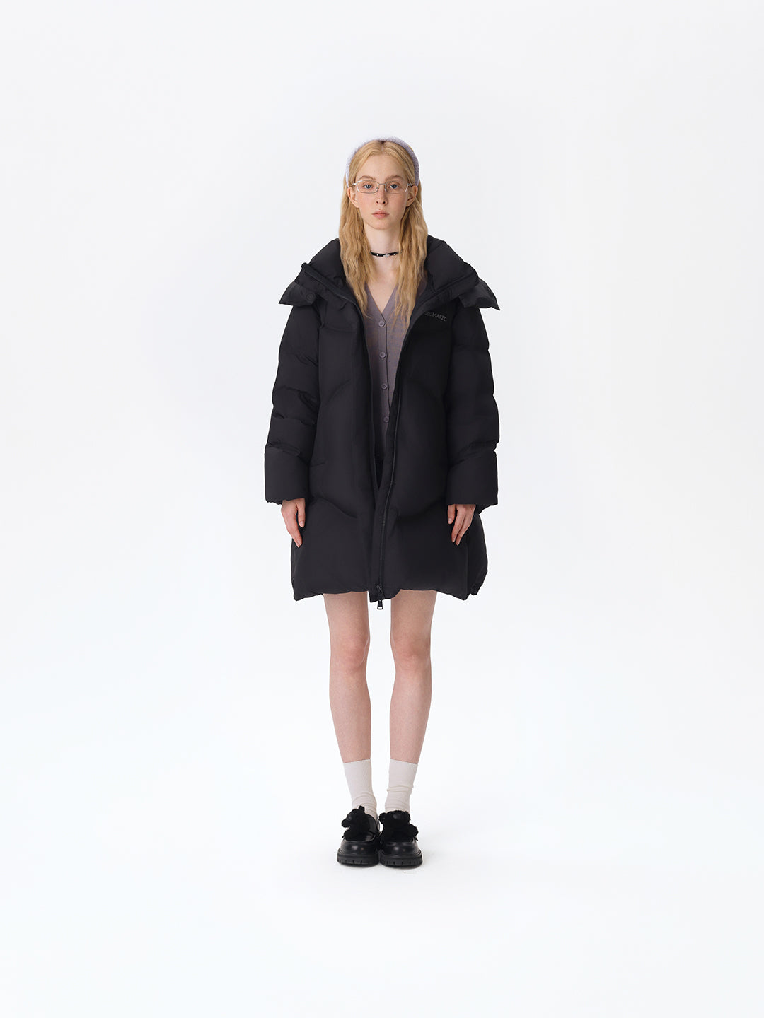 13DE MARZO Bear Puffer Down Jacket Black - 13DE MARZO