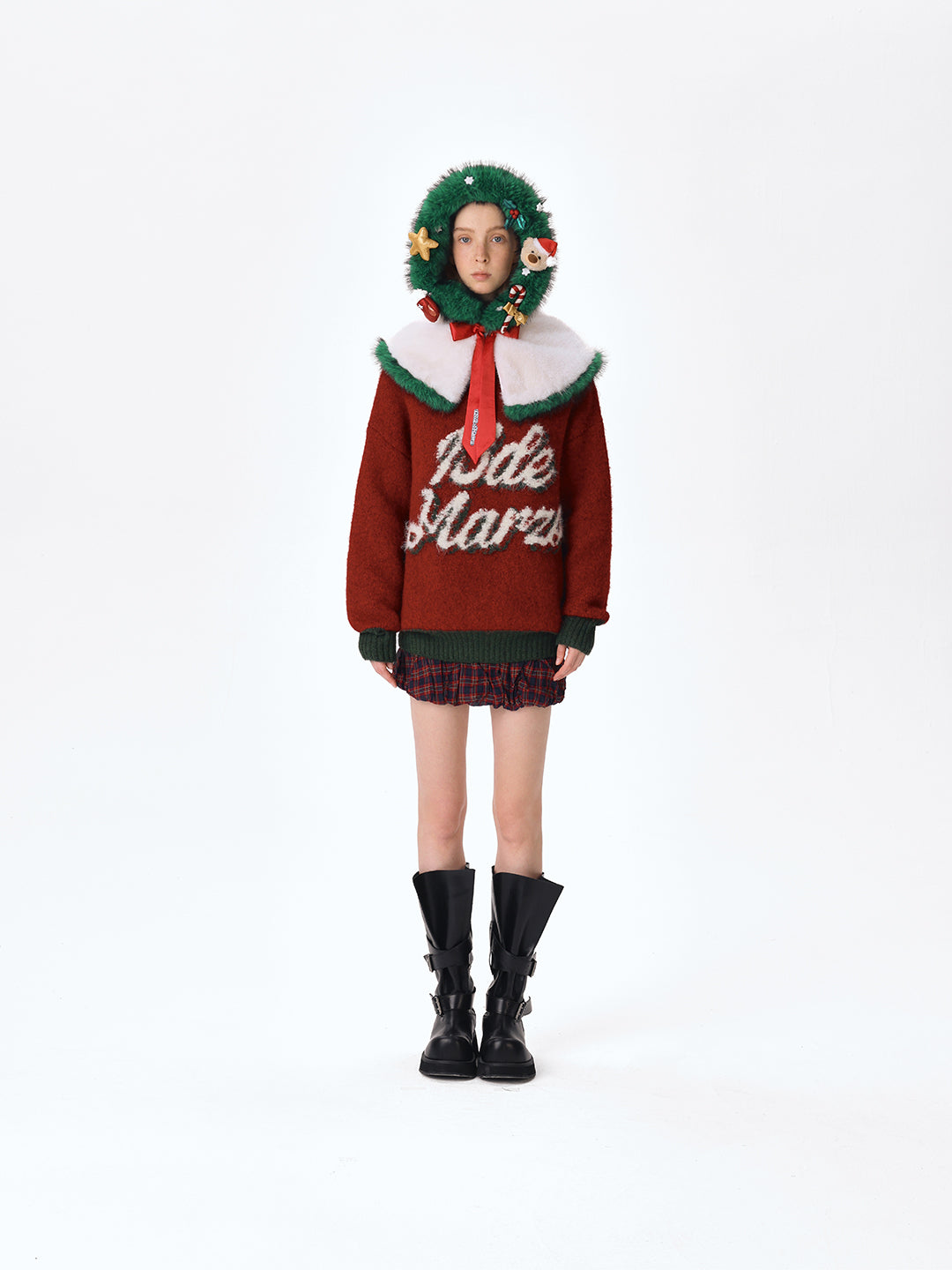 13DE MARZO Christmas Tree Collar Balaclava